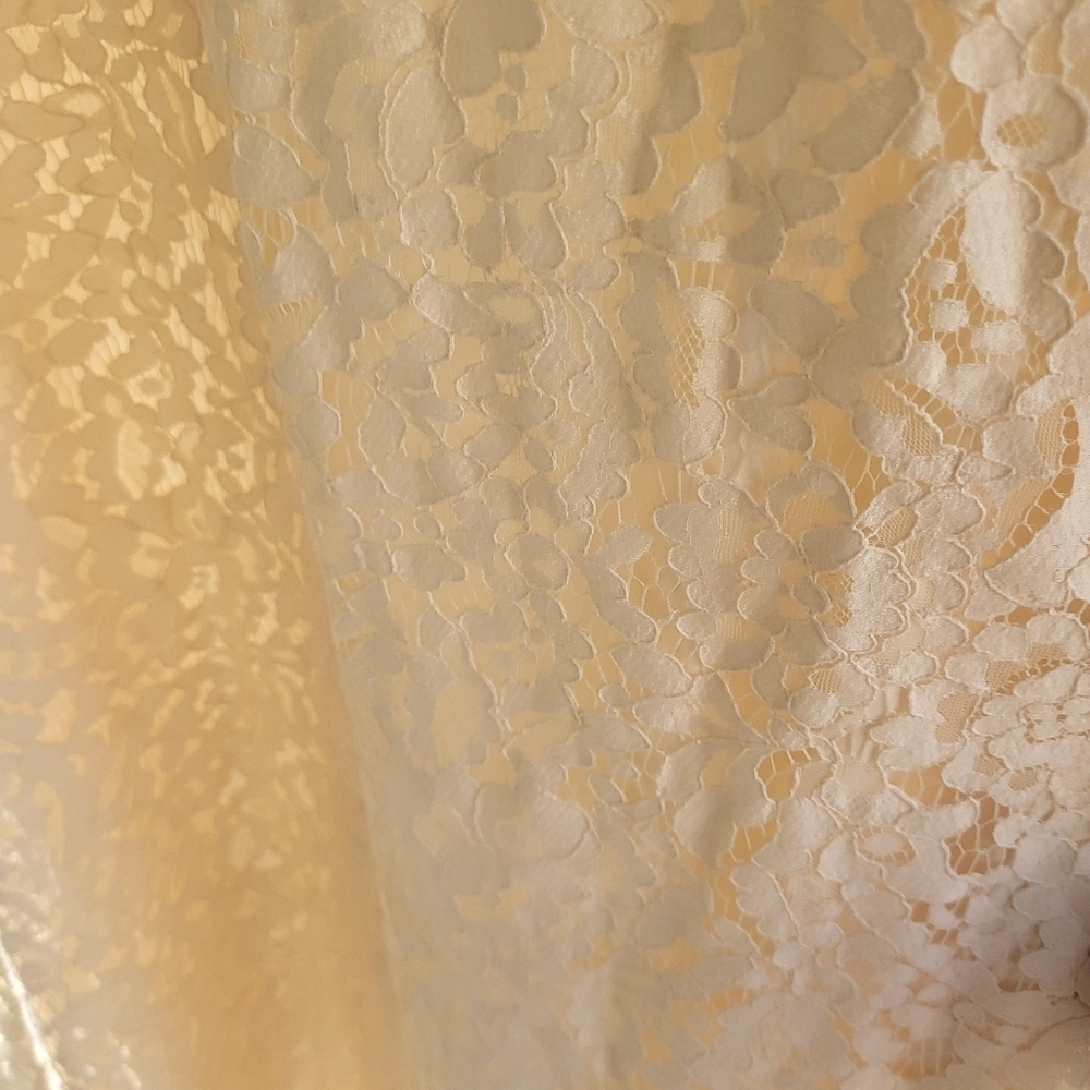 Sundance Cream Lace Floral Embroidered Sleeveless Maxi Dress Boho Wedding Size 6 - Picture 7 of 8